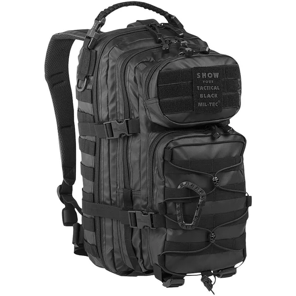 Mil-Tec US Assault Pack Backpack (Small/Tactical Black), 51 x 29 x 28 cm