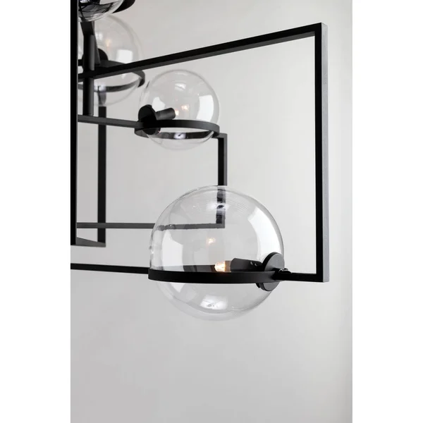 Troy Lighting Elliot 6 Light Pendant, Black - F6226