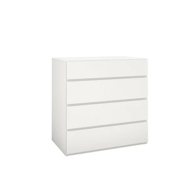 Paris 4 Piece Twin Size Bedroom Set in White - Nexera 400782