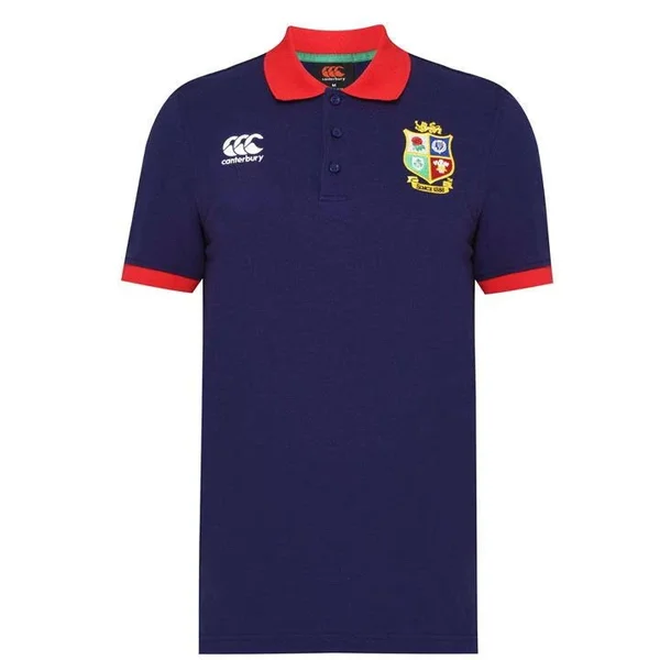 Canterbury British and Irish Lions Nations Polo Shirt Mens, Size Medium, Peacoat