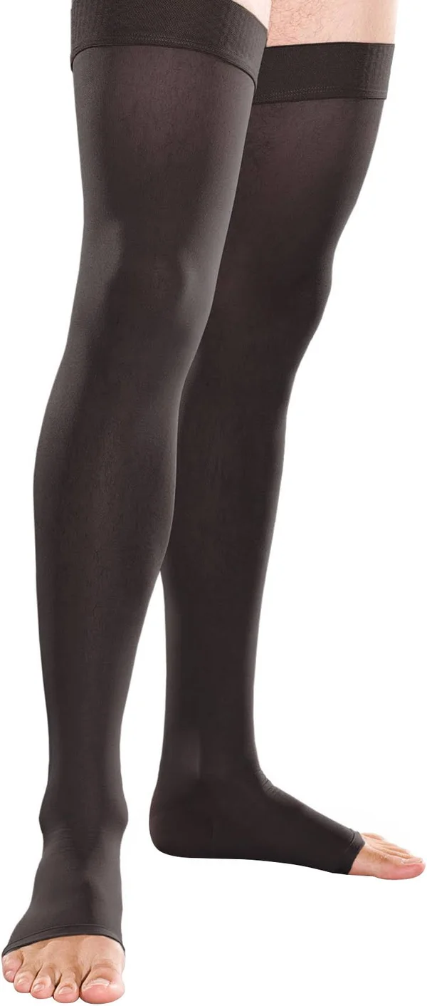Therafirm TF741 20-30 mmHg Thigh High Open Toe - Black - XXL