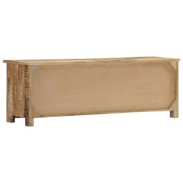 vidaXL TV Cabinet 47.2x22x11.8x22x15.7x22 Solid Mango Wood, 247692