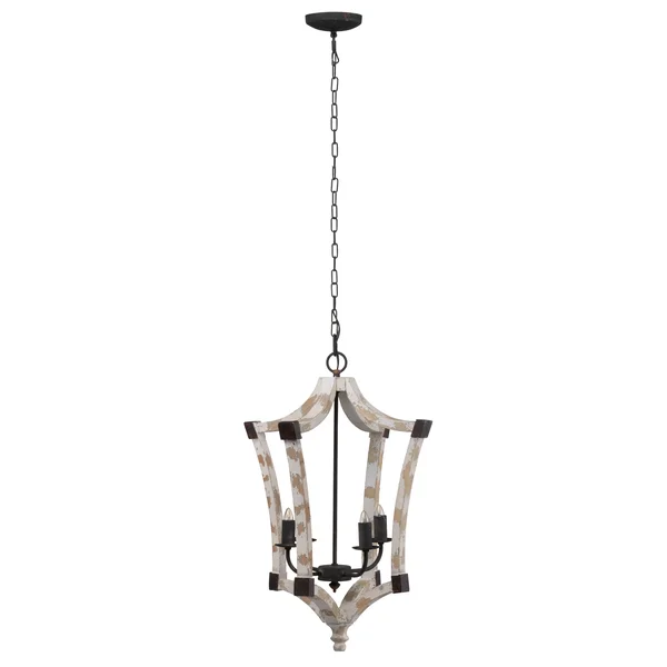 Au0026B Home Andreas Winged Chandelier - White