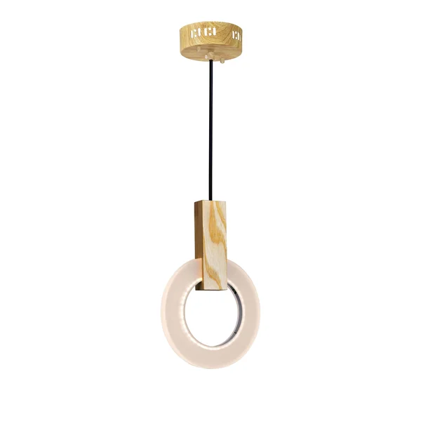 CWI Lighting-LED Mini Pendant with White Oak Finish-1214P8-1-236
