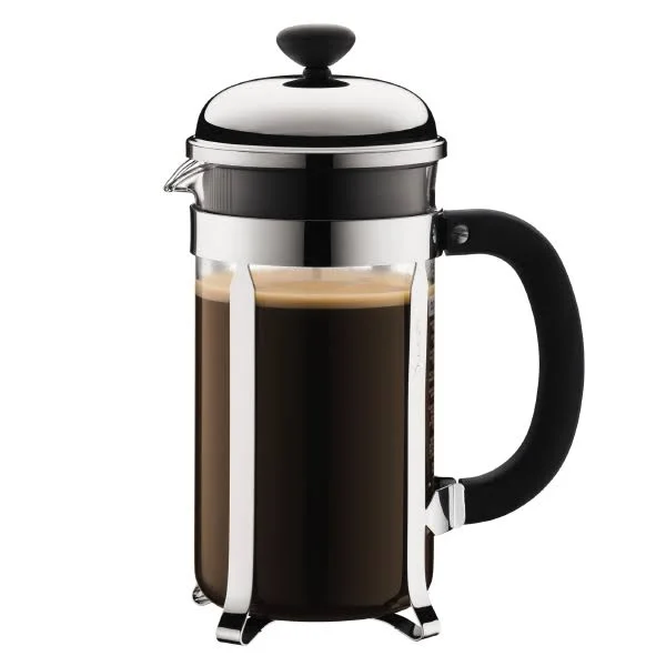 Bodum Chambord 8 Cup French Press Coffee Maker - Chrome, 1.0 L, 34 oz