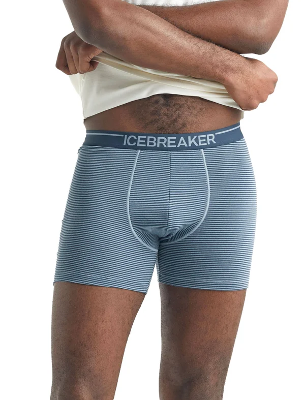 Icebreaker Anatomica Boxers - Men's Gravel, L