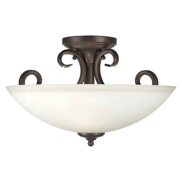 Forte Lighting 2350-03-32 Signature Semi-Flush Mount Antique Bronze