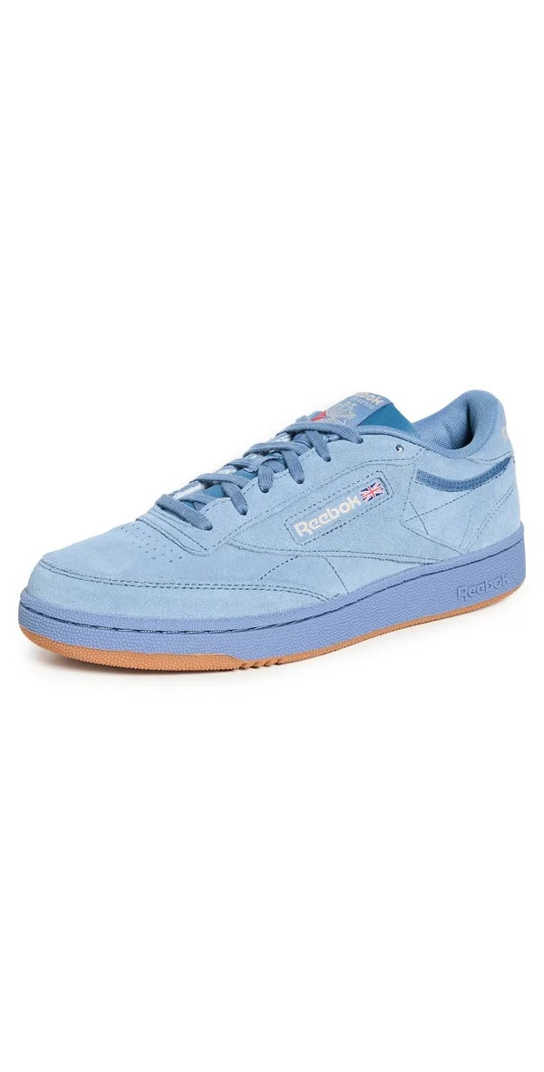 Reebok Club C 85 Blue Slate/Modern Beige/Gum Men's Shoes - Light Blue, Size: 10.5, Leather