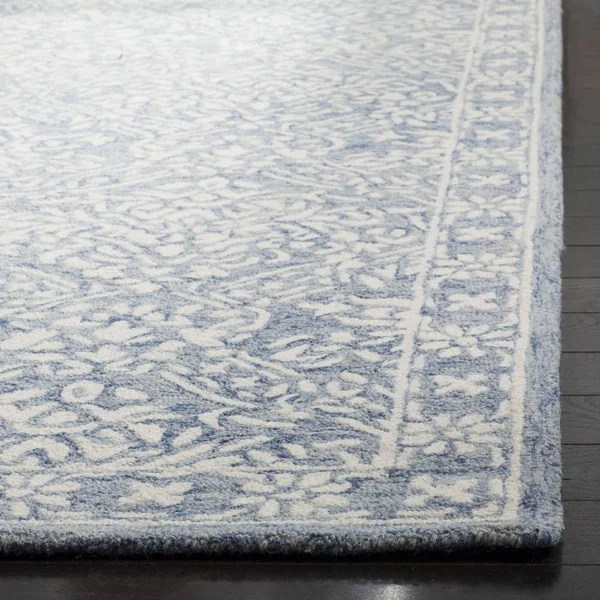 Olivier Hand-Tufted Wool Blue/Ivory Area Rug Lauren Ralph Lauren Rug Size: Runner 2&3x22 x 7&