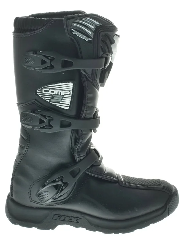 Fox Racing Youth Comp 3 Boots 2016 Size 8 Black
