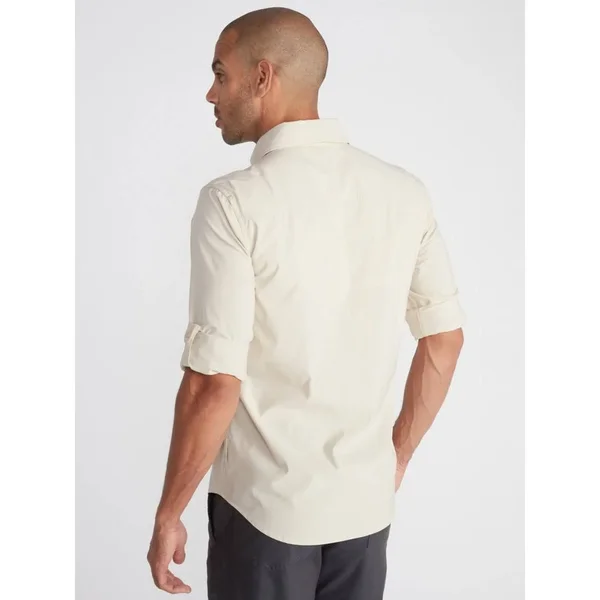 ExOfficio Men's Tellico LS Shirt - Medium - Bone