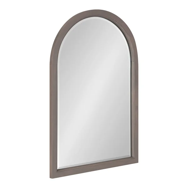Kate and Laurel Hogan Wood Framed Arch Mirror - 20x30 - Grey