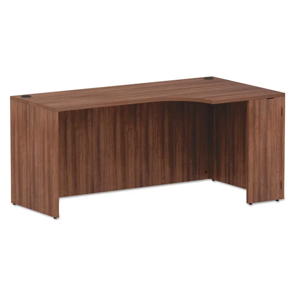 Alera Valencia Series Corner Credenza Shells - 65W x 35.38d x 29.5h, Modern Walnut