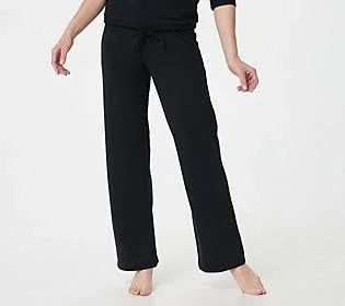 Barefoot Dreams Malibu Collection Luxe Lounge Rib Mix Pants - Size 2X, Black