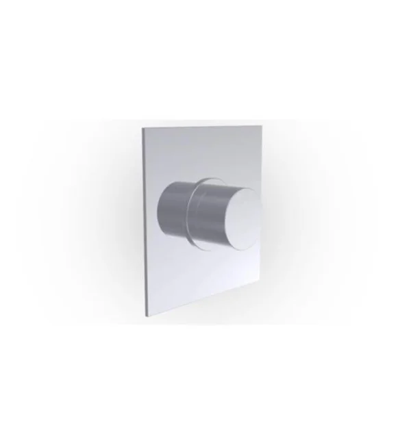 Phylrich 4-177-047 Basic II 5x22 Smooth Handle Square Plate Mini Thermostatic Shower Trim in Antique Brass