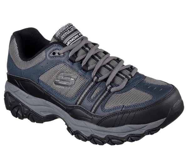 Skechers Men's After Burn Memory Fit Strike Off Sneaker - Navy/Gray