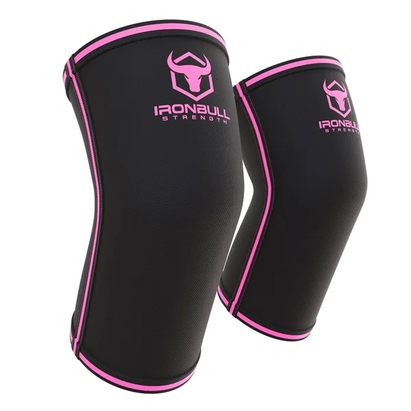 5mm Elbow Sleeves, Black/Pink, 2XL