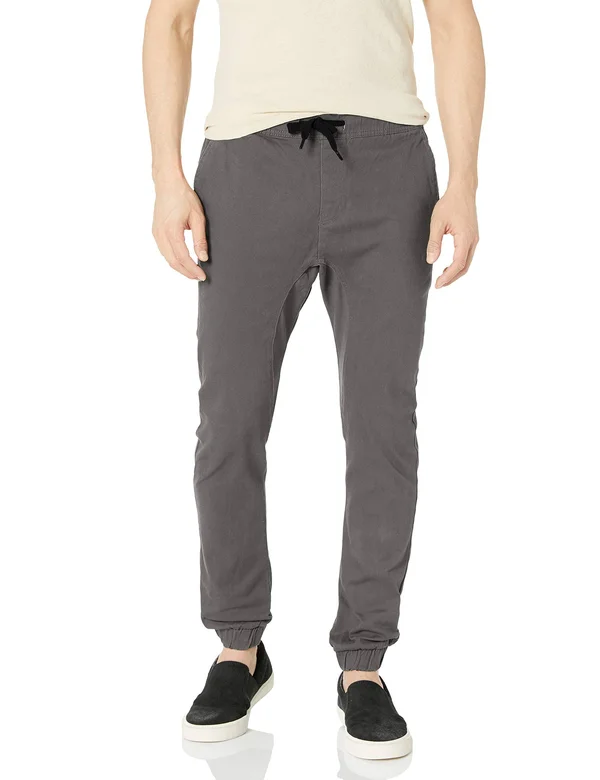 Southpole Men's Basic Stretch Twill Jogger Pants - Reg and Big & Tall Sizes