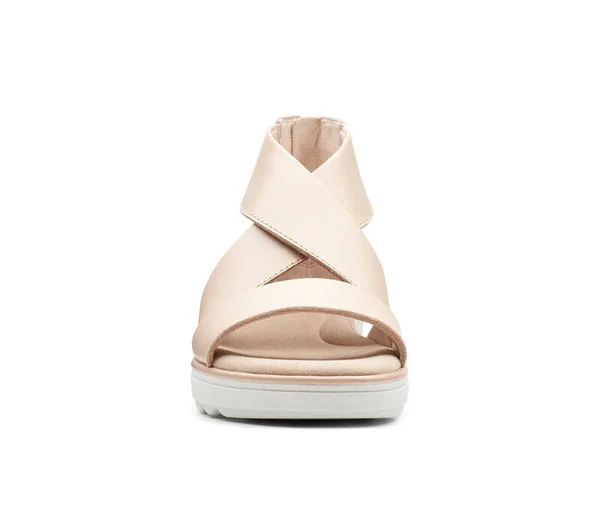 Clarks Women's Jillian Rise Wedge Sandal - Size: 11, Blush Leather