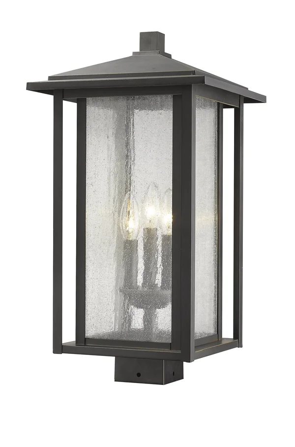 Z-Lite 554PHXLS-ORB Aspen 3 Light Outdoor Post Mount Fixture - Oil Rubbed Bronze