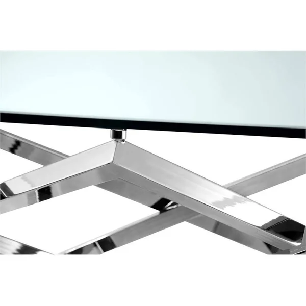 Magnussen Lenox Square Octagonal End Table - Silver