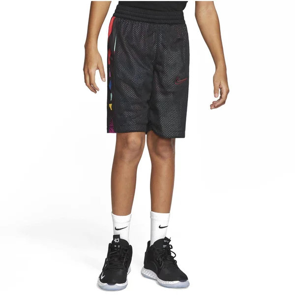 Nike Boys& Elite Reversible Basketball Shorts, XL, Black