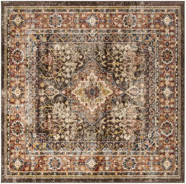 Safavieh Bijar Brown/Rust 6 ft. 7 in. x 6 ft. 7 in. Square Area Rug