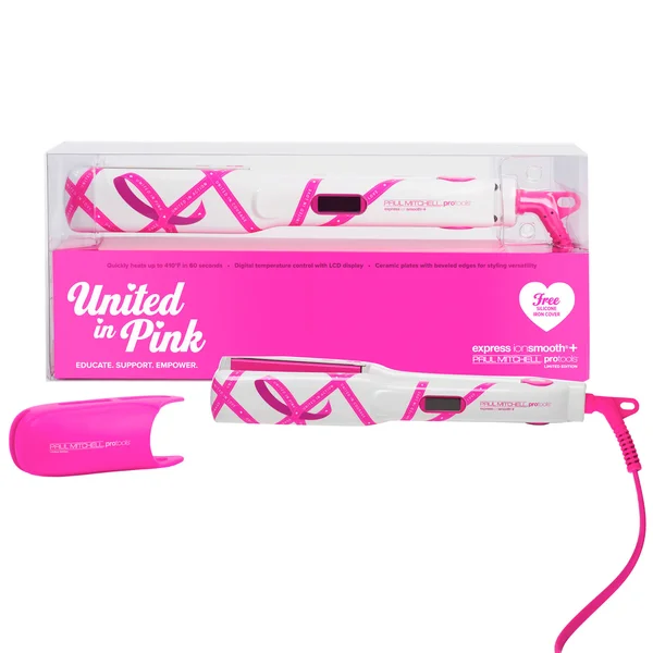 Pro Tools - Express Ion Smooth+ 1.25x22 Flat Iron with Free Heat-Resistant Iron Cover (United in Pink)
