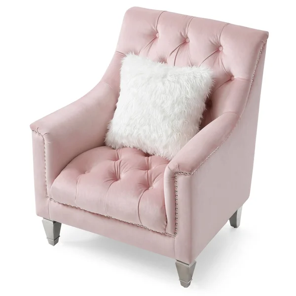 Glory Furniture Dania Gray Velvet Chair