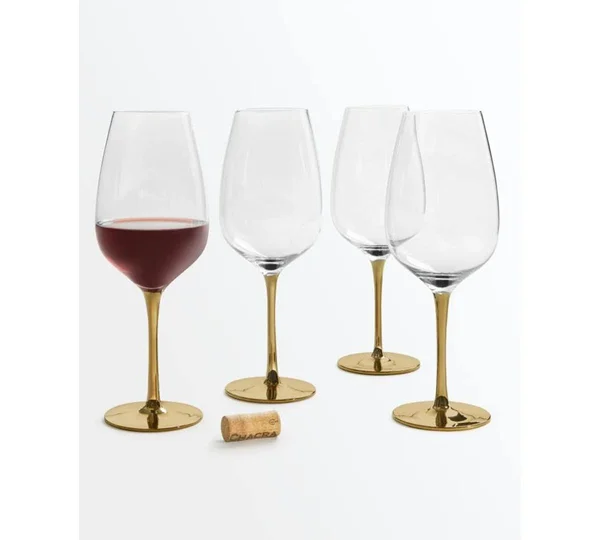 Martha Stewart Collection Red Wine Glasses - Set of 4, Size: One size, Clear