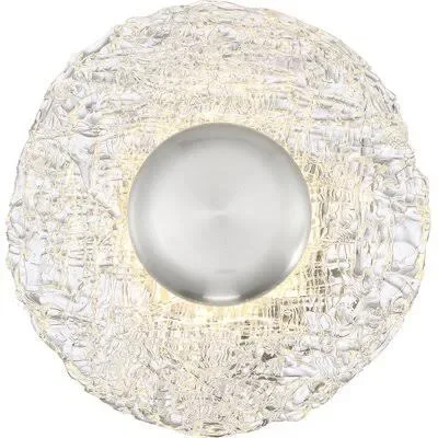 Elyssa 1 - Light 10.25x22 Unique/Statement Circle LED Flush Mount Wrought Studio Fixture Finish: Polished Nickel