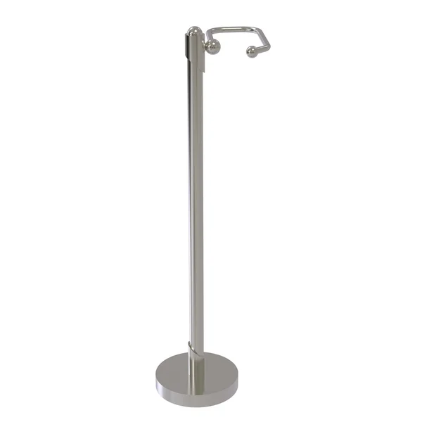 Allied Brass SH-27-SN Soho Collection Free Standing Toilet Tissue Holder Satin Nickel
