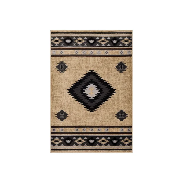 Walmart Vilma Beige Rustic 6'7 inch x 9'6 inch Area Rug