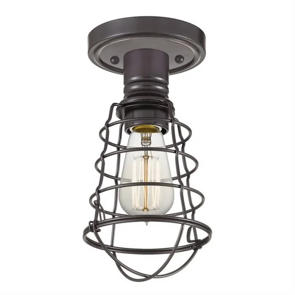 Quoizel 1 Light Mixon Semi-Flush Mount Brushed Nickel QF5118BN