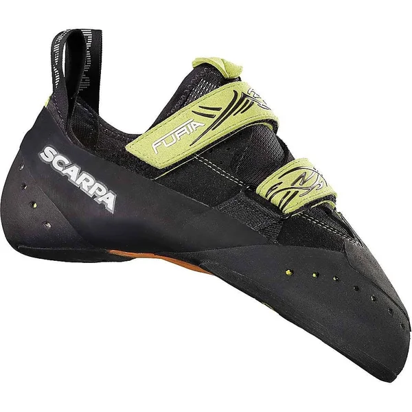 Scarpa Furia Climbing Shoe - 36.5 - Black, Lime