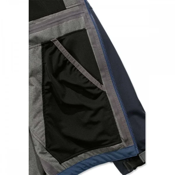 Carhartt Men's Storm Defender Force Midweight Hooded Jacket, Dark Blue/Navy, Large