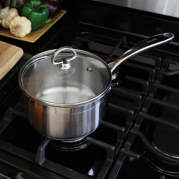 Chantal Induction 21 Steel 2 Quart Saucepan with Glass Lid