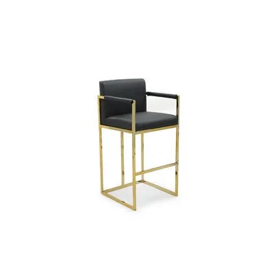 Bar & Counter Stool Upholstery: Black - Seat Height: Bar Stool (30.25x22 Seat Height)