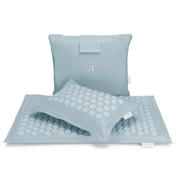 Acupressure Mat and Pillow Set - Ideal for Back Pain Relief and Neck Pain Relief - Advanced Stress Reliever - Muscle Relaxant