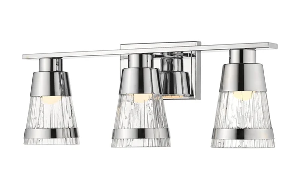 Z-Lite 1923-3V-CH-LED Ethos 3 Light Vanity, Chrome
