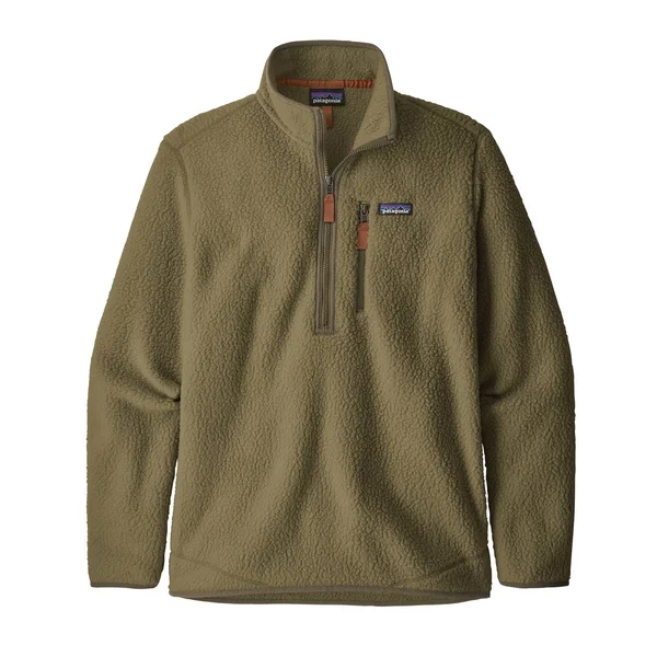 Patagonia Retro Pile Fleece Pullover - Men's S Sage Khaki