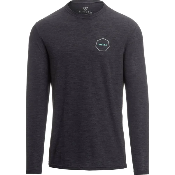 Vissla All Time Long-Sleeve Rashguard - Men's Black Heather, L