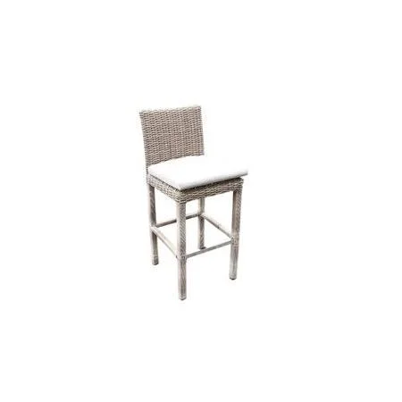 Ivy Bronx Searle Outdoor Wicker 30 Patio Bar Stool with Cushion