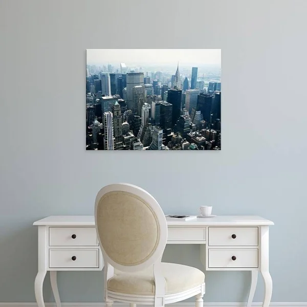 Easy Art Prints PhotoINC Studio's 'Manhattan' Premium Canvas Art - 12 x 16 - Classic Black Frame