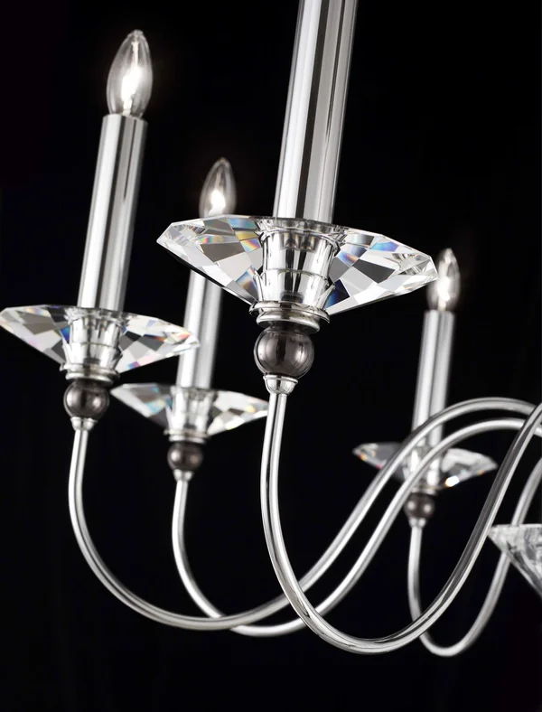 Schonbek - 9672-40CL - Jasmine 2 Light Silver & Clear Wall Sconce