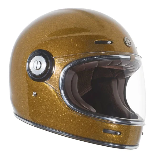Torc T-1 Retro Full Face Helmet - Gold Metallic