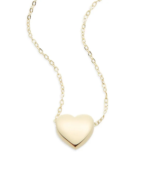 Saks Fifth Avenue Women's 14K Yellow Gold Heart Pendant Necklace