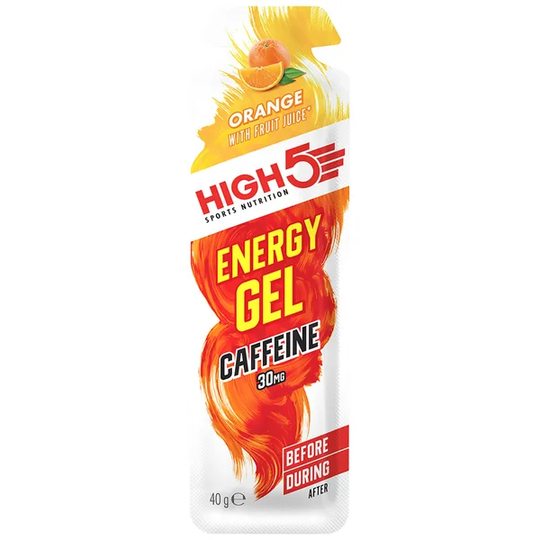 High5 Energy Gel Caffeine - Box of 20 - 20Sachets - Box - Raspberry