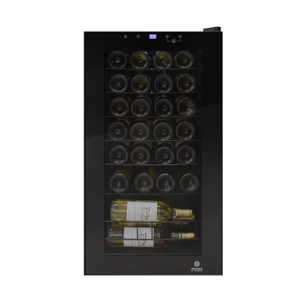 Vinotemp EL-28TS 17x22 28-Bottle Black Touch Screen Wine Cooler
