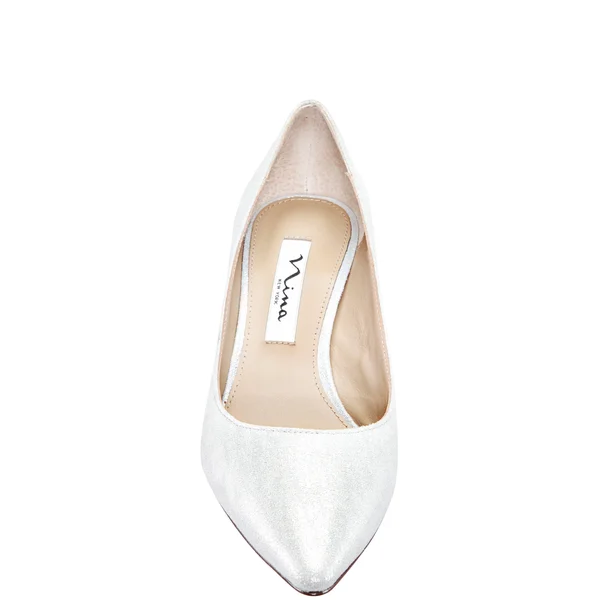 Nina Nina60 Pointed Toe Pumps 777, True Silver